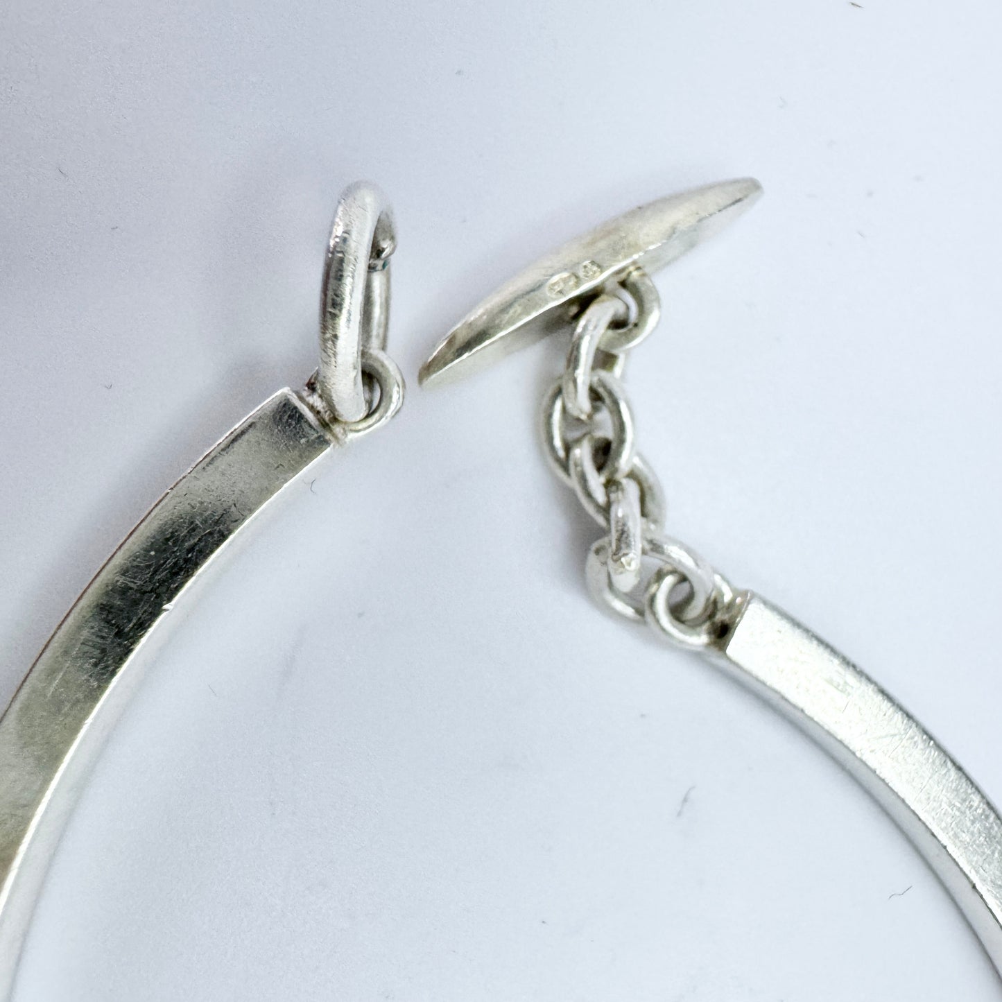 Hermann Siersbøl, Denmark c 1960s. Vintage Sterling Silver Bracelet.