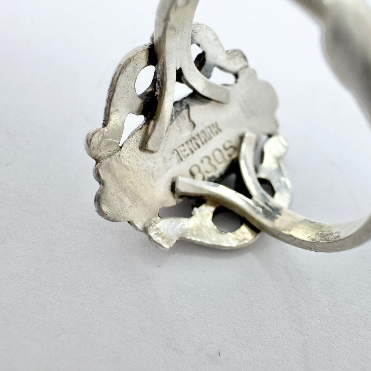 Denmark 1940-50s. Solid Silver Ring.