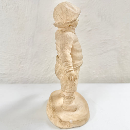Lena Börjesson. Denmark / Sweden. Vintage Plaster Figurine Sculpture. Signed. "Skutskepparen"
