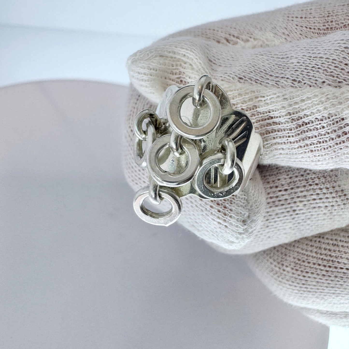 Juhls Kautokeino, Norway Vintage Sterling Silver Traditional Sami Laplander Ring