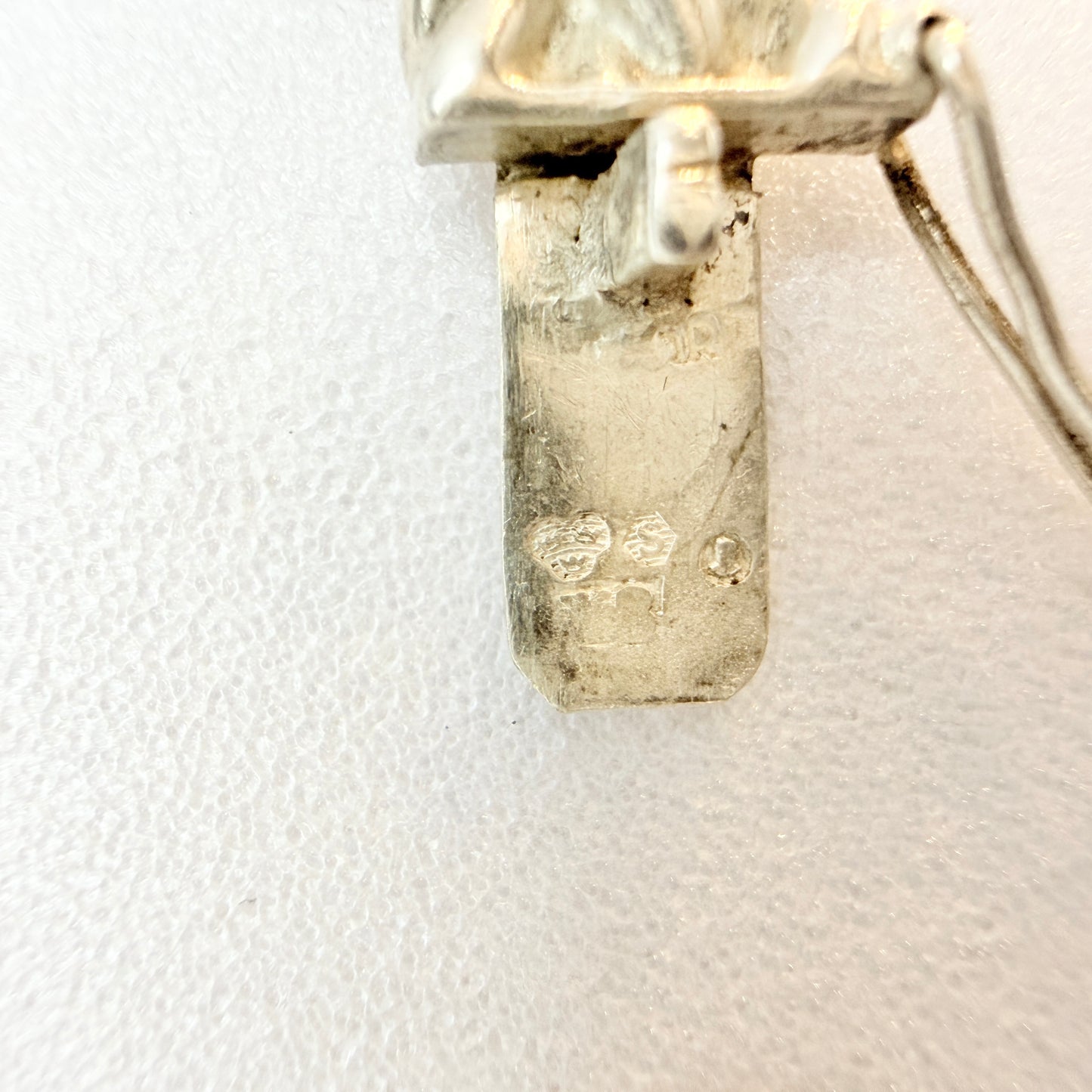 Stockholm, Sweden c 1940. Solid Silver Bracelet.
