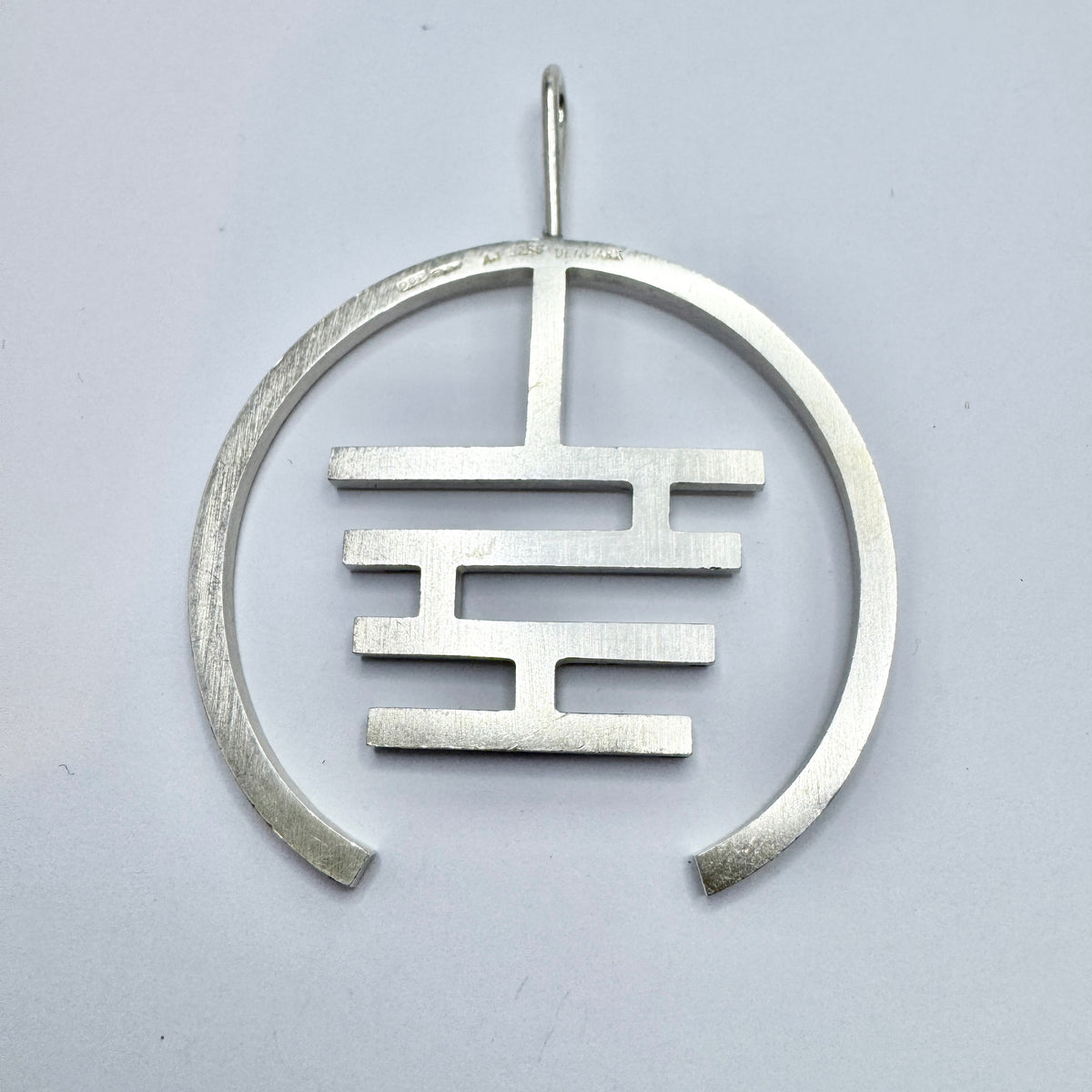 Arne Johansen, Denmark. Large Vintage Sterling Silver Pendant.