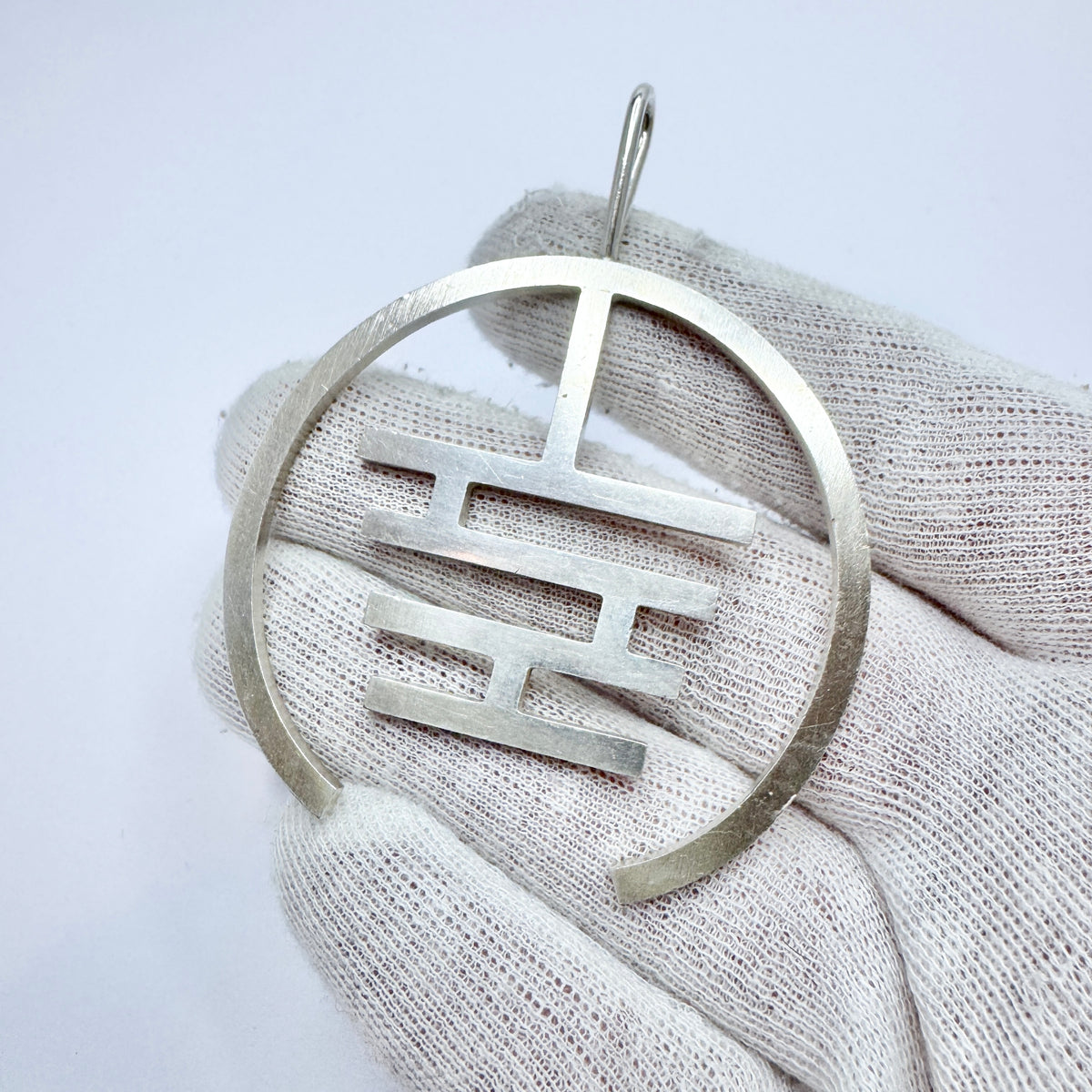 Arne Johansen, Denmark. Large Vintage Sterling Silver Pendant.