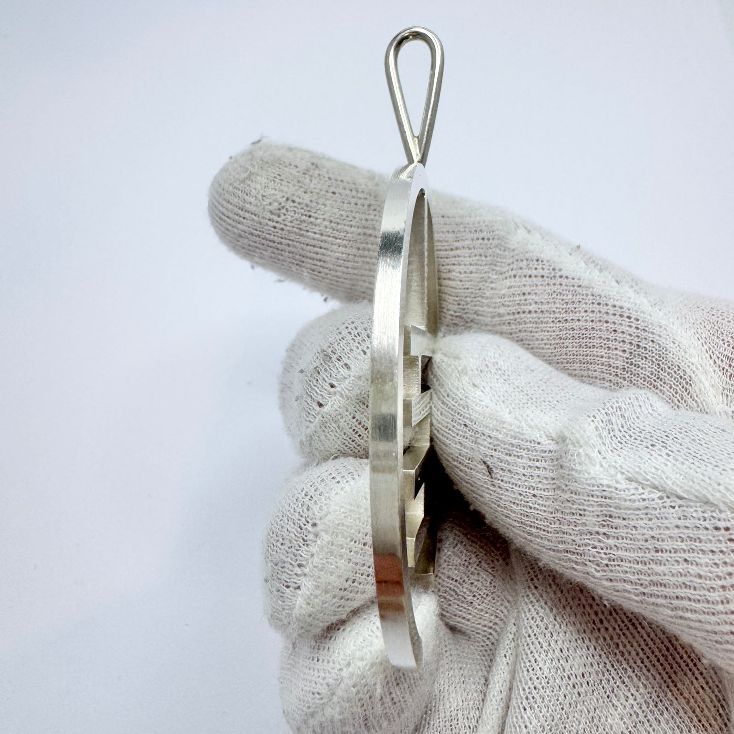 Arne Johansen, Denmark. Large Vintage Sterling Silver Pendant.