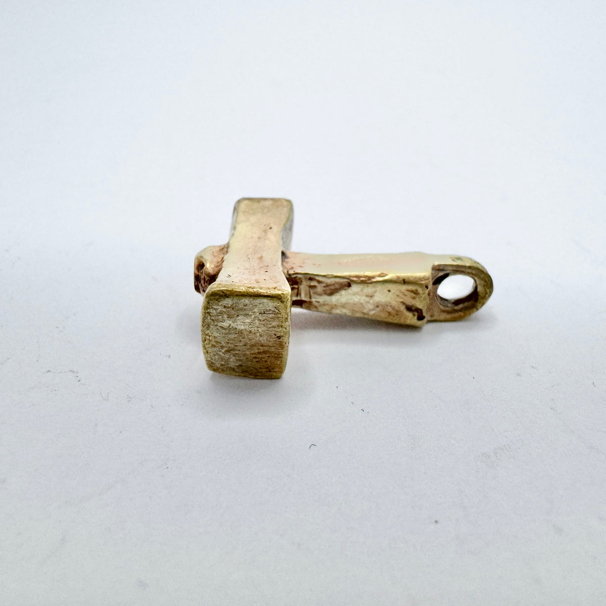 B Franzen, Sweden 1988. Vintage Viking Copy Thor's Hammer Solid Silver Pendant.