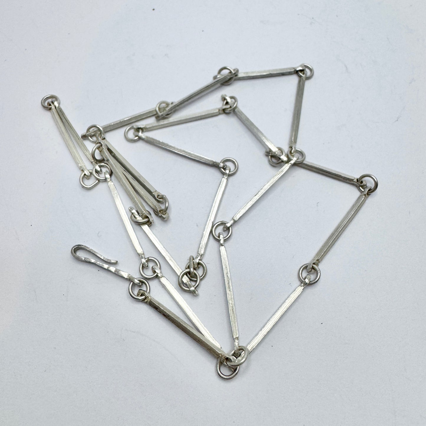 H Andersson, Sweden 1948. VIntage Sterling Silver Link Chain Necklace