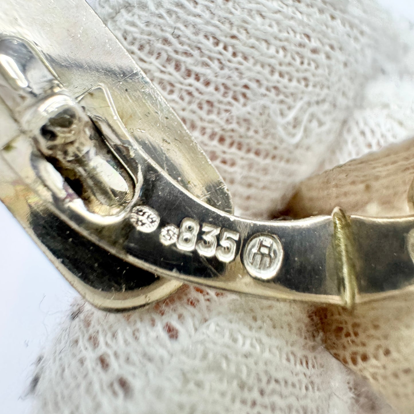 Vintage 1970s. Solid Silver Cufflinks.