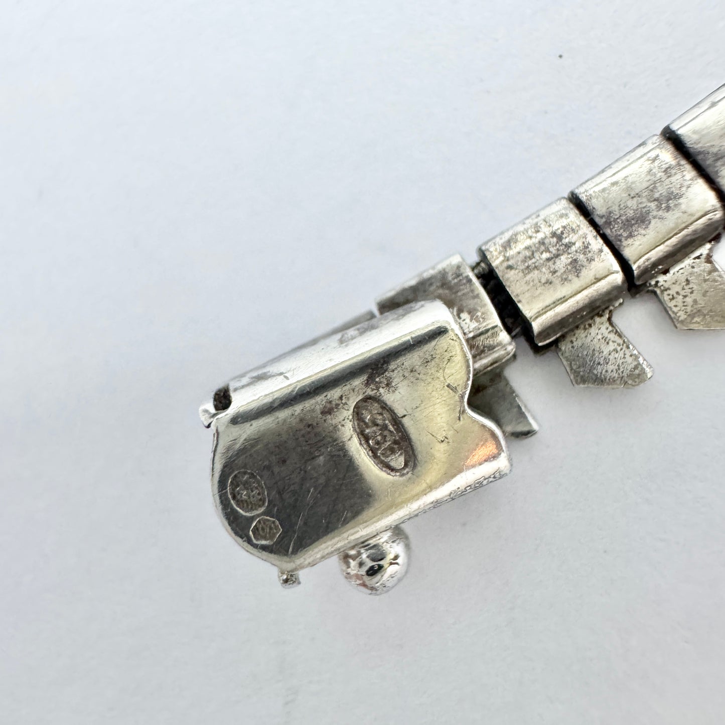 Italy. Vintage Solid Silver Fringe Necklace