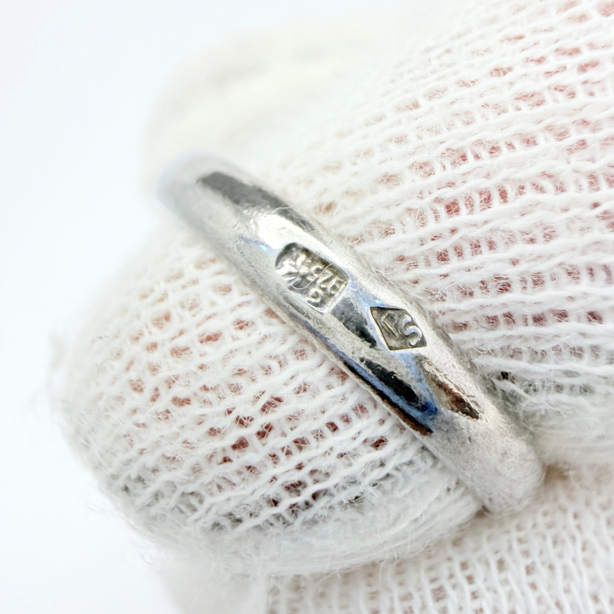 Gdansk, Poland. Vintage Sterling Silver Large Amber Ring.