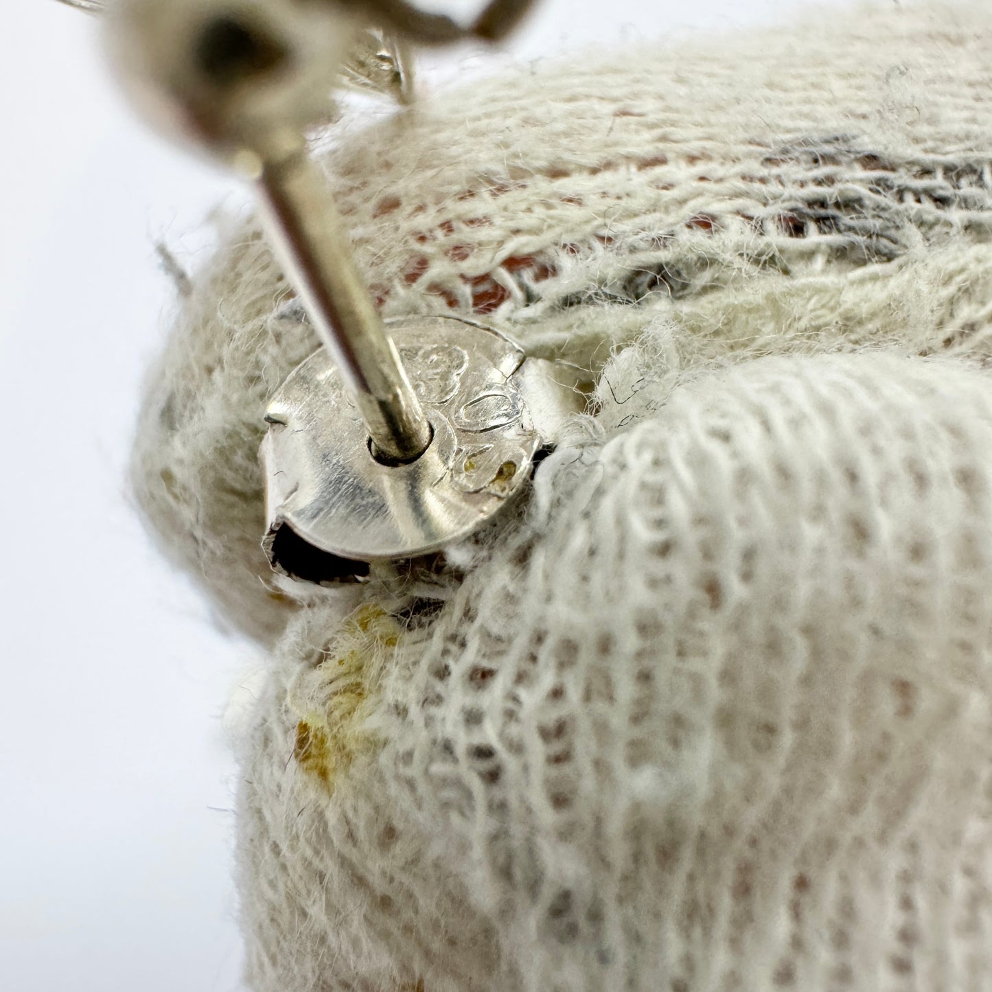 Vintage ca 1930s Solid Silver Filigree Earrings. Prob Denmark.