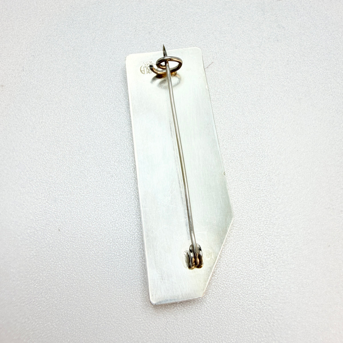 Embla, Norway. Vintage Sterling Silver Enamel Brooch.