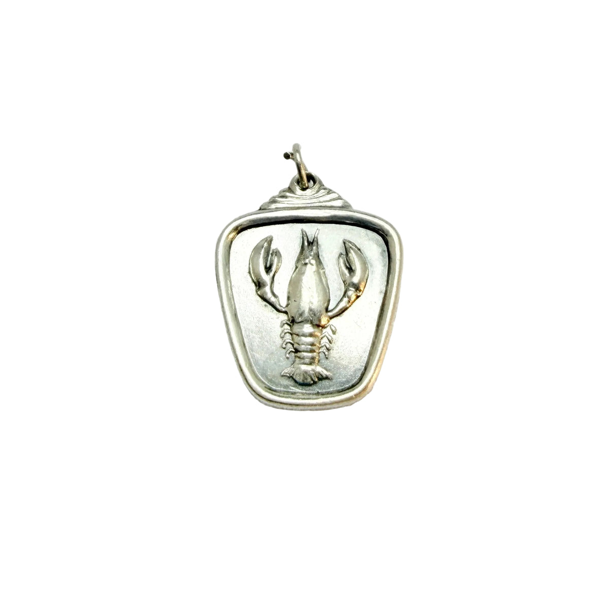 Alton, Sweden 1962. Vintage Solid Silver Zodiac Cancer Charm Pendant.