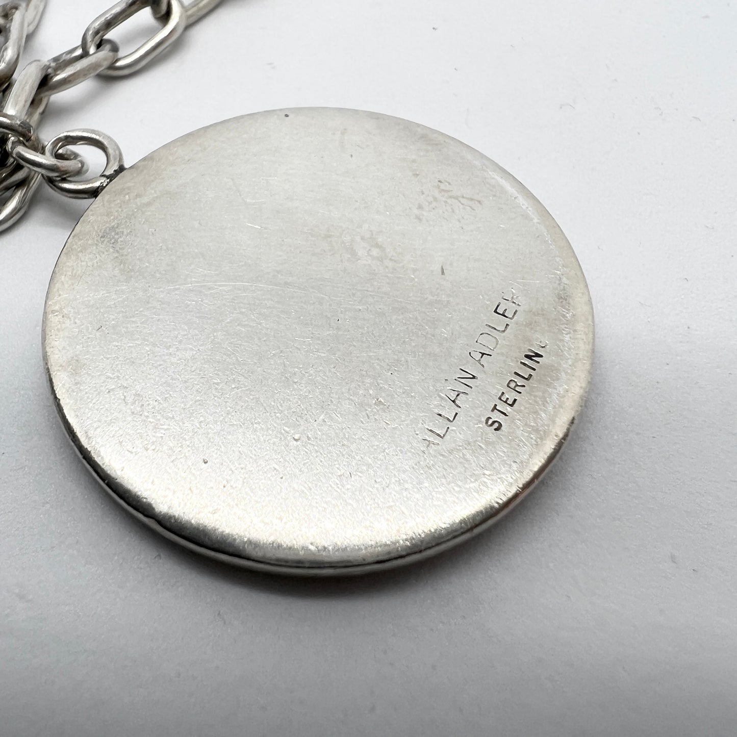 Allan Adler, USA. Vintage Sterling Silver Pendant Necklace.