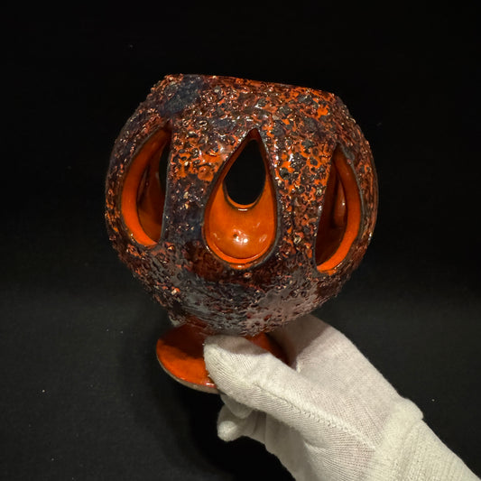 Norrman, Sweden 1970s. Vintage Ceramic Candle Lantern Candle Holder