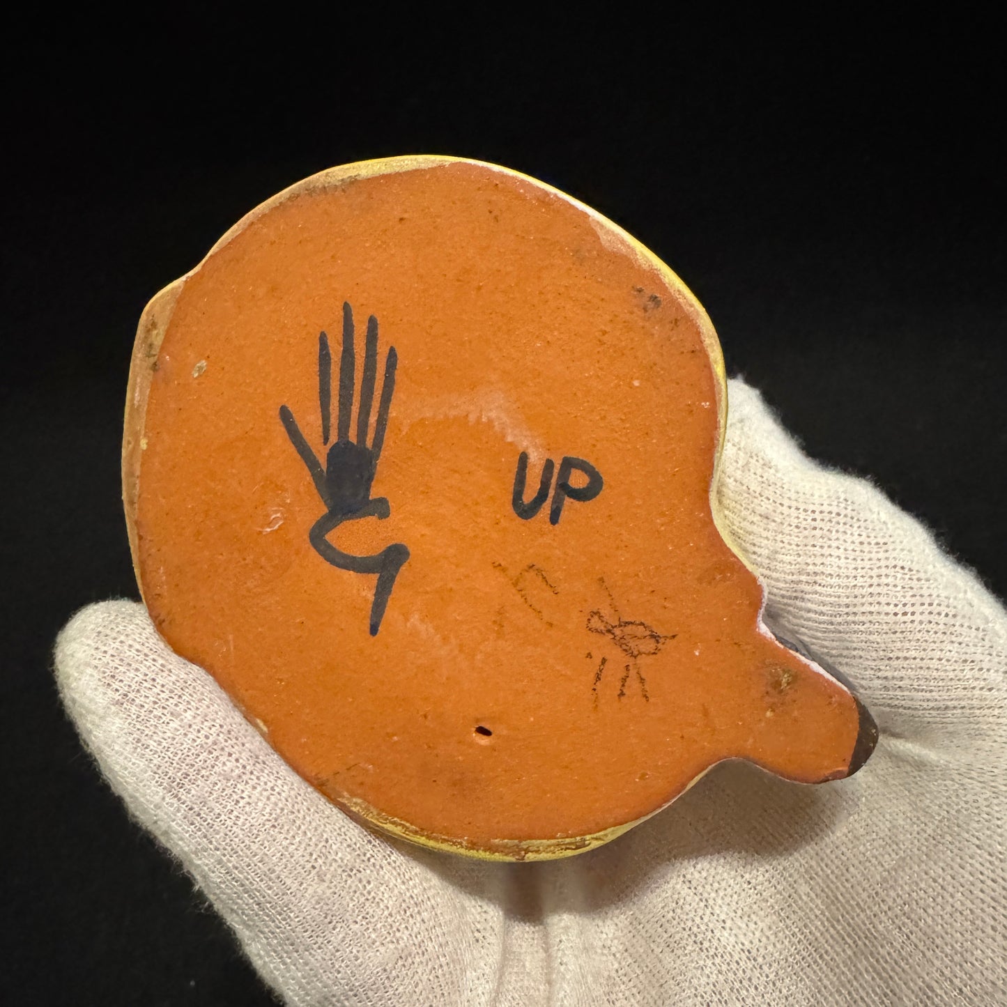 Ulla Printz for Gustavsberg, Sweden. Vintage Swedish Fiddler Glazed Stoneware Candlestick