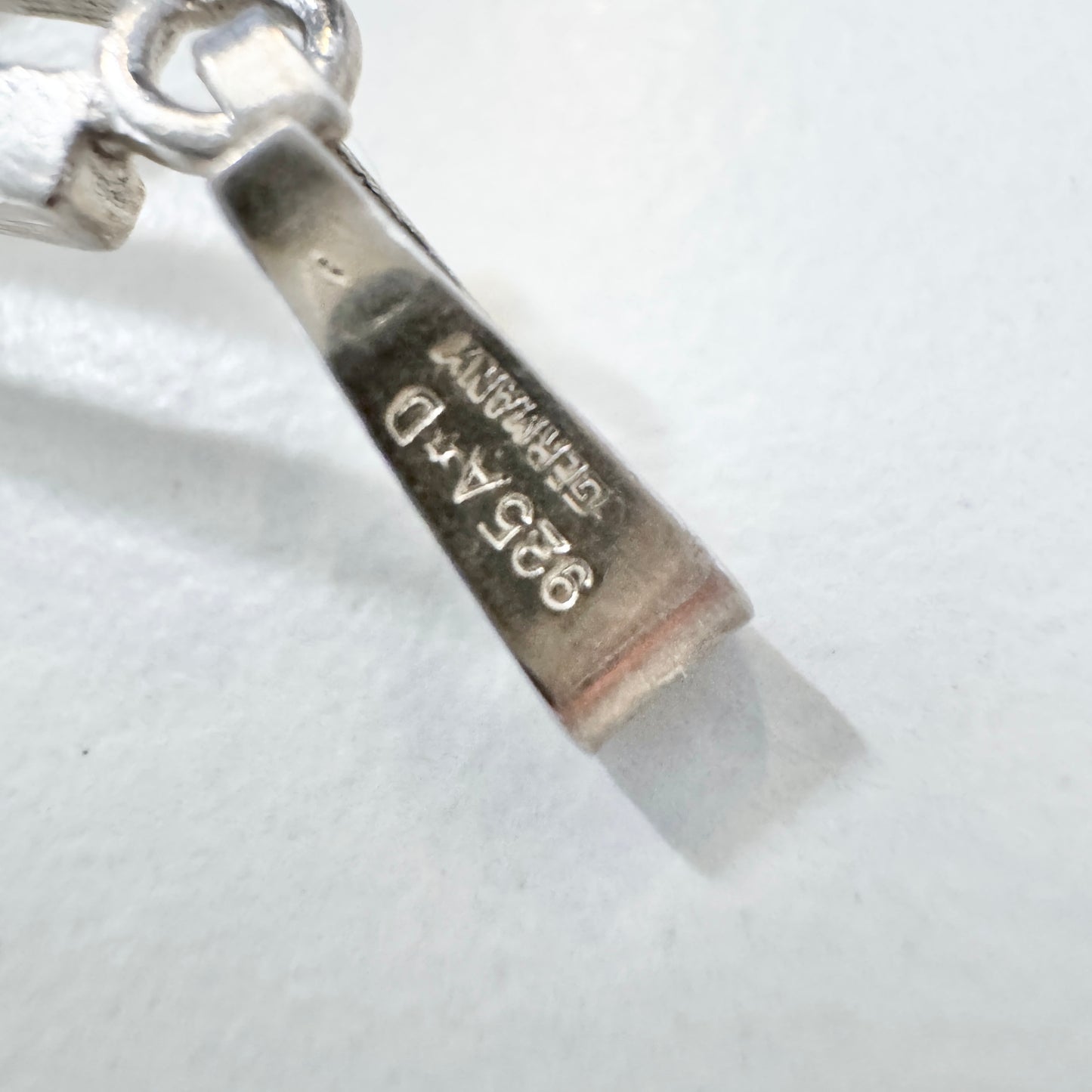 Andreas Daub, Germany. Vintage Modernist Sterling Silver Pendant.