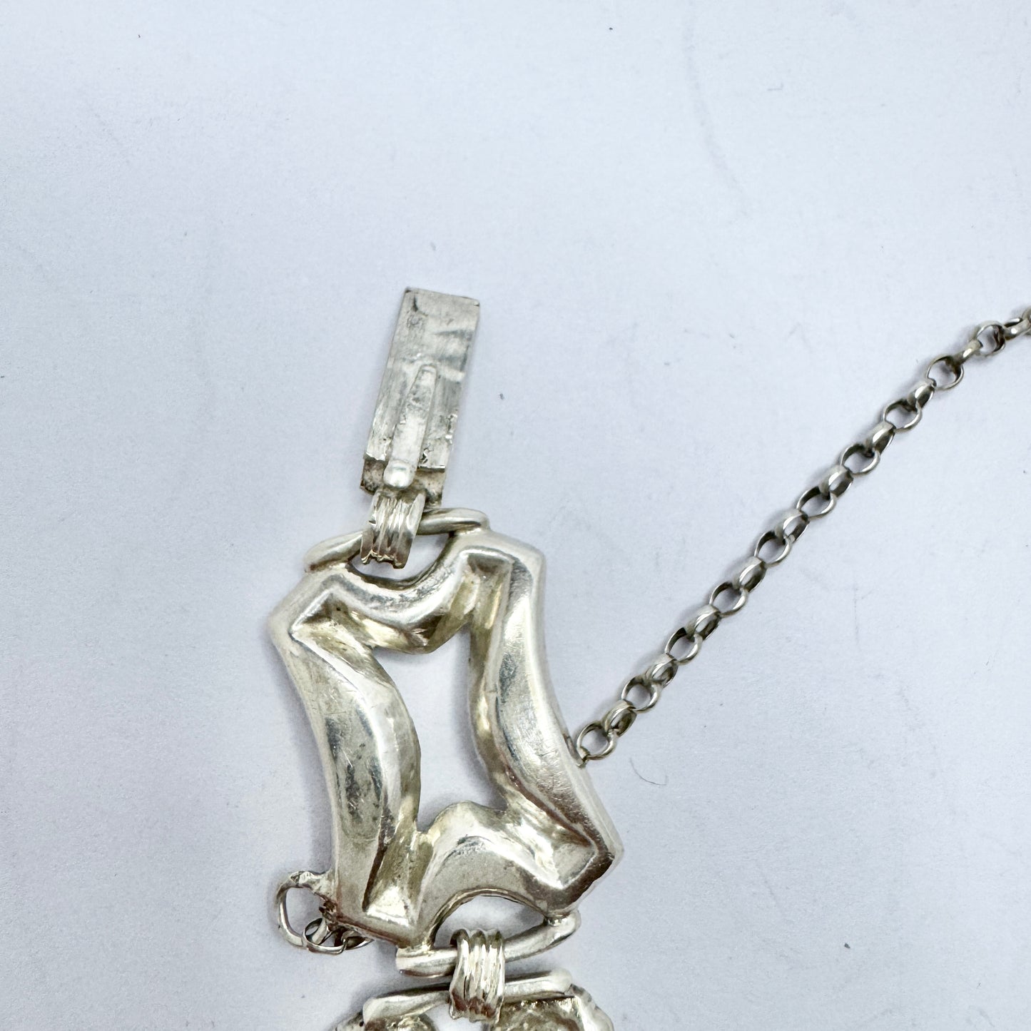 Carl JN Hallberg, Sweden 1857. Antique Victorian Silver Bracelet.