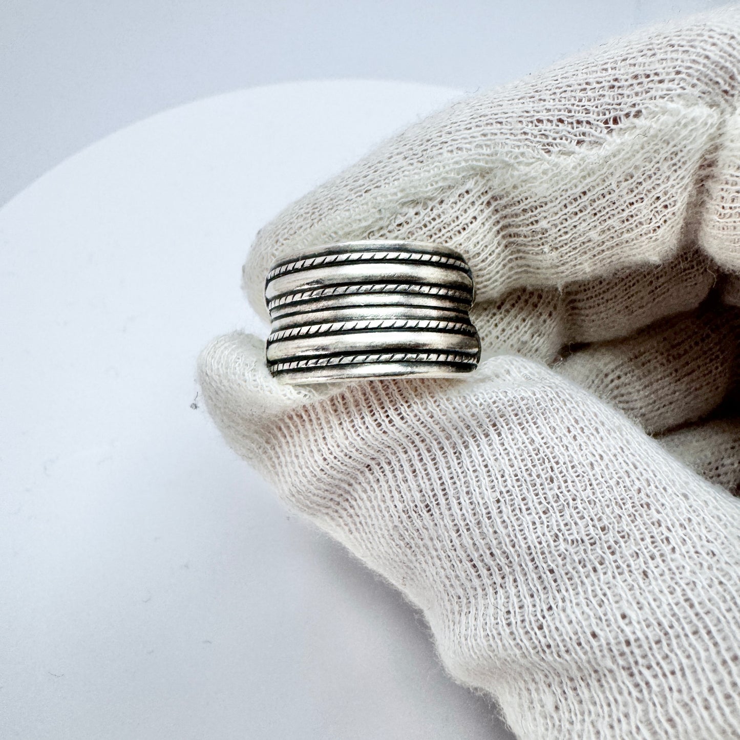 Kalevala Koru, Finland 1998. Vintage Sterling Silver Viking Copy Ring