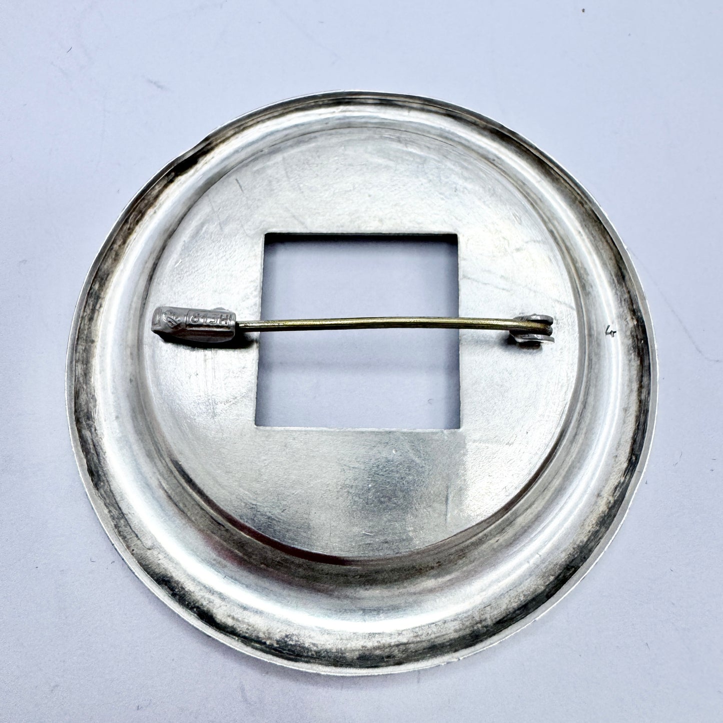 Turun Hopea, Finland ca 1960. Vintage Solid Silver Brooch.