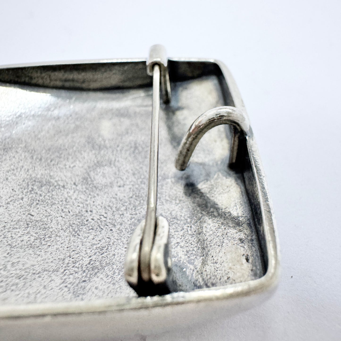 Kalevala Koru, Finland. Chunky Vintage Sterling Silver Pendant. Design: Earth Power.