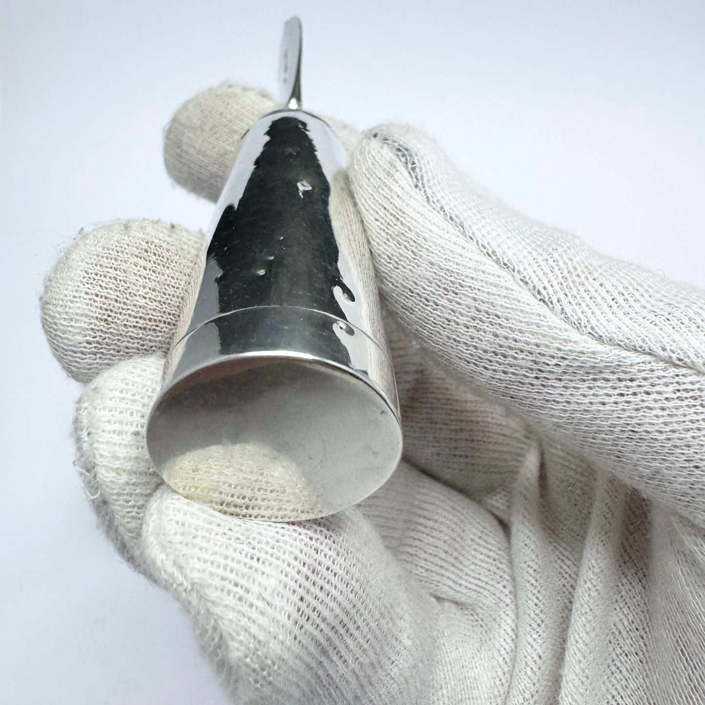 スウェーデン 1848年。アンティーク ビクトリア朝 スターリング シルバー シェービング ブラシ