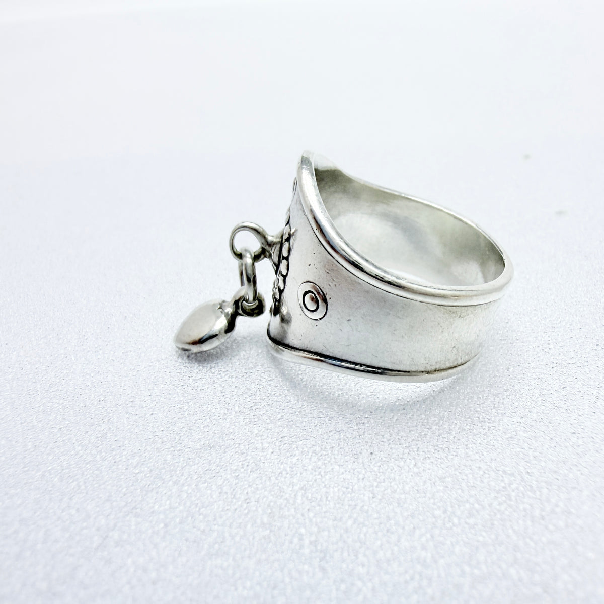 Kalevala Koru, Finland. Vintage Sterling Silver Heart Charm Ring