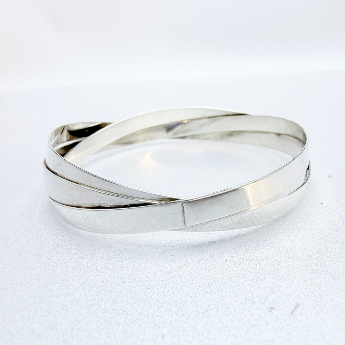 Sandström & de Wit, Sweden 1992. Vintage Sterling Silver Bangle Bracelet.
