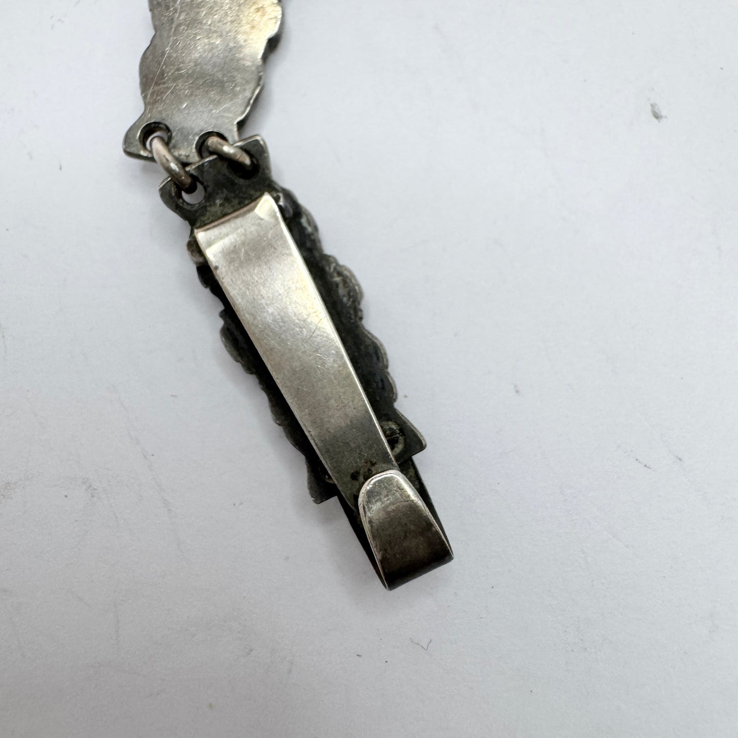 C. Holm, Copenhagen Denmark c 1920s Art Deco Solid Silver Bracelet.