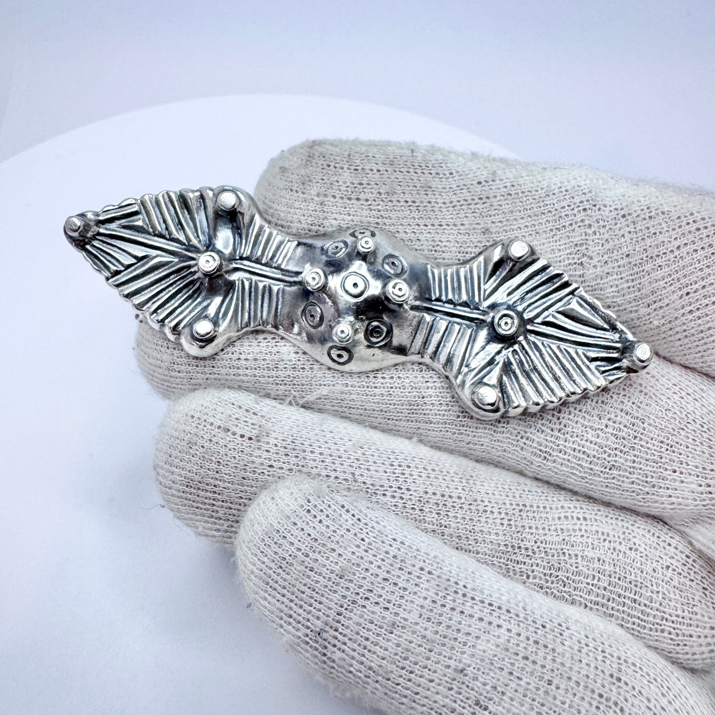 Kalevala Koru, Finland. Bold Vintage Sterling Silver Brooch.