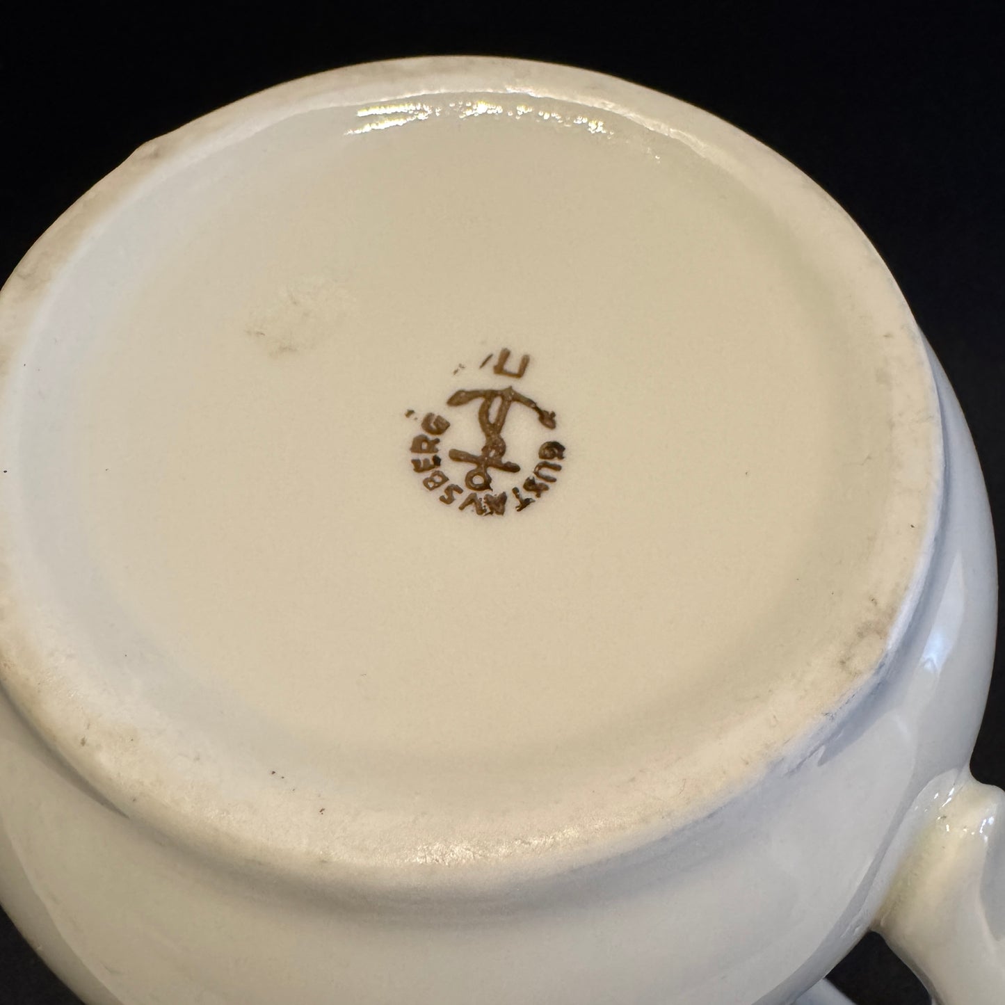 Gustavsberg Sweden c 1930s Vintage Art Deco Porcelain Water Pitcher.