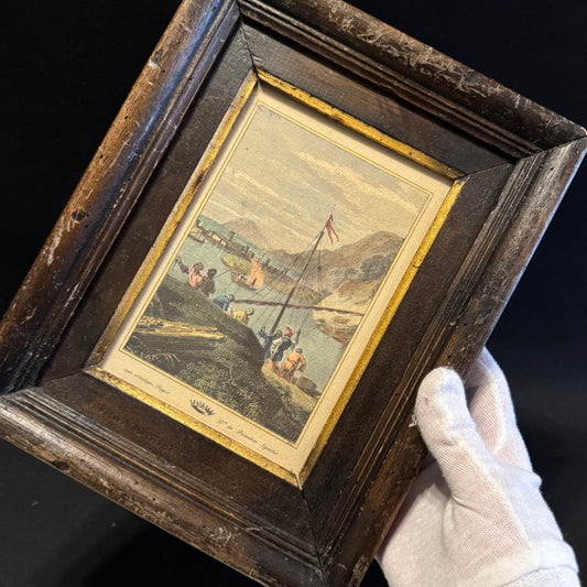 Antique Color Lithograph Cum Privilegio Regis Dni De Passebon Equitis