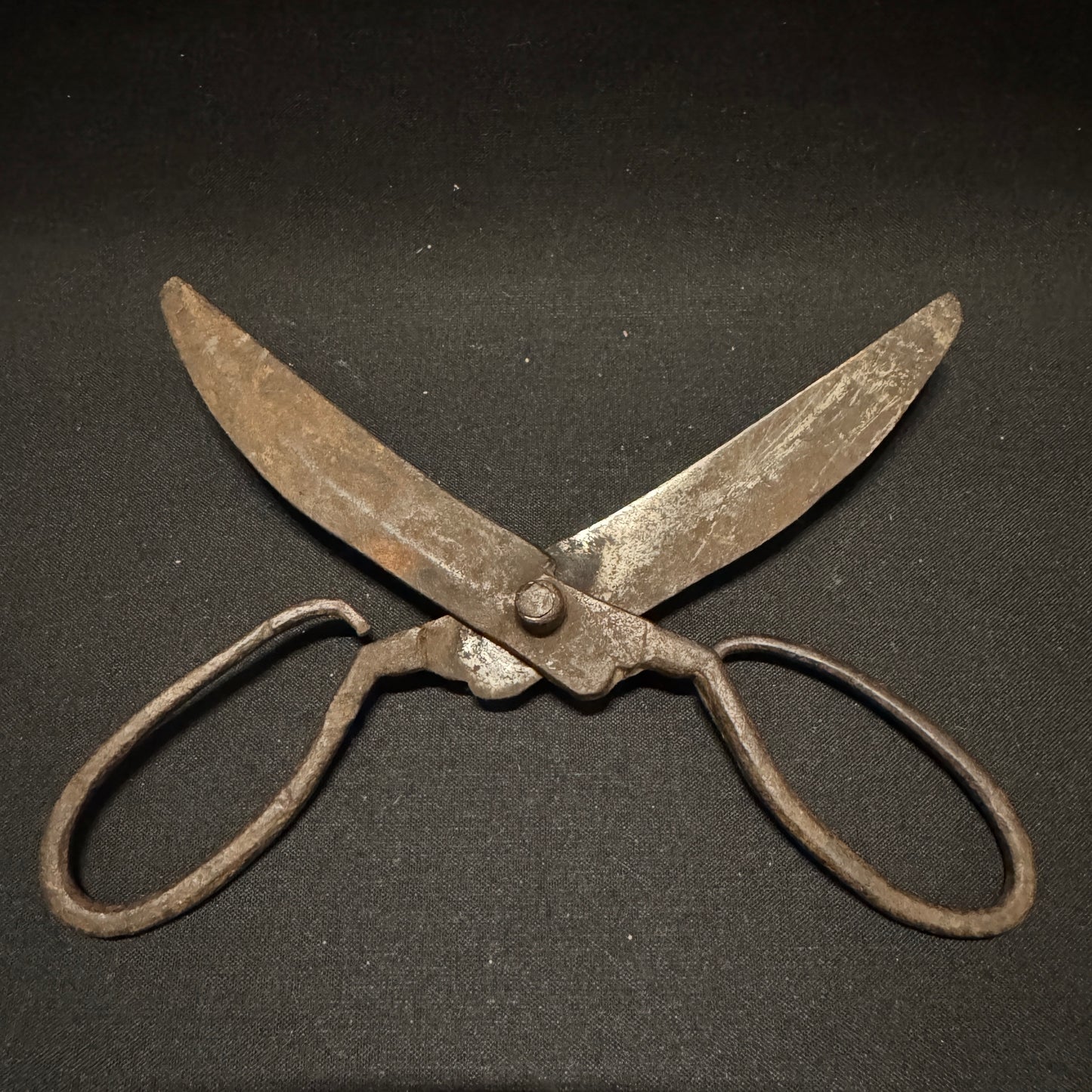 Antique c year 1800. Large Scandinavian Iron Pair of Scissors