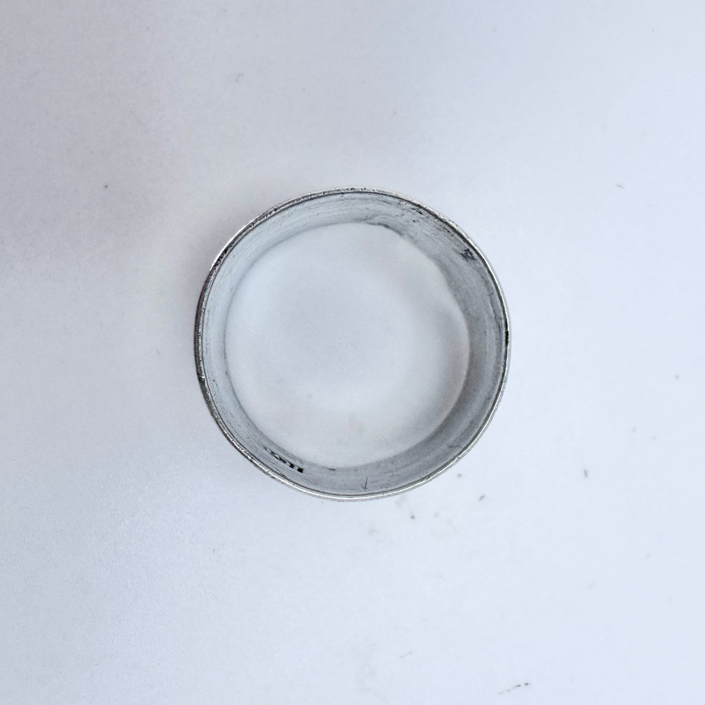 Johan Samuel Gottfried Lange, Sweden 1798-1820. Antique Georgian Silver Unisex Ring.