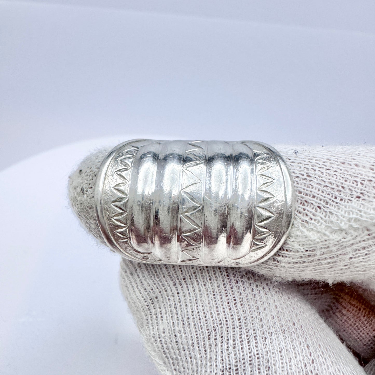 Kalevala Koru, Finland 1978. Vintage Sterling Silver Viking Copy Ring