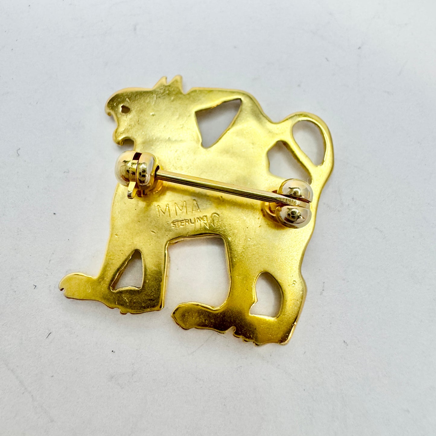 Vintage Sterling Silver Metropolitan Museum Art Griffin Brooch.