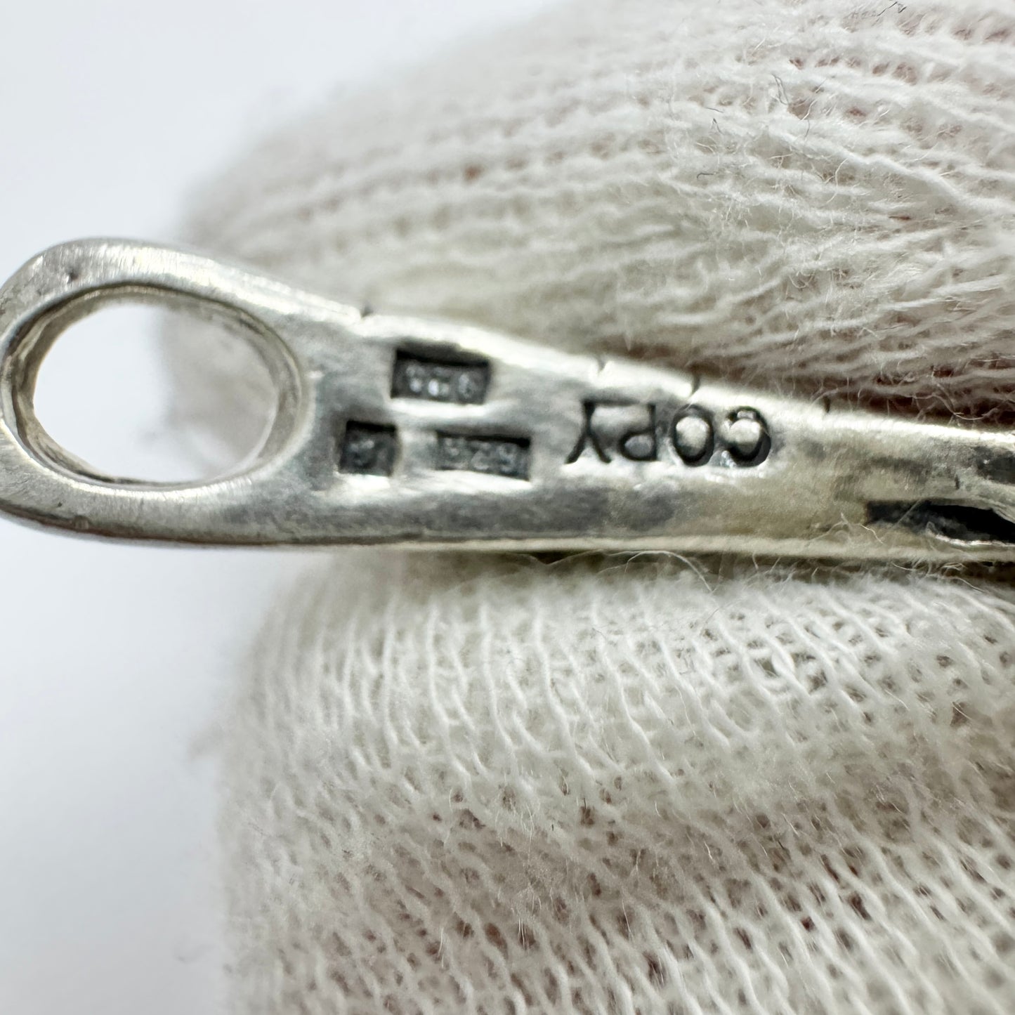 Bengt Hallberg, Sweden. Vintage Sterling Silver Viking Copy Thor's Hammer Mjölner Pendant.