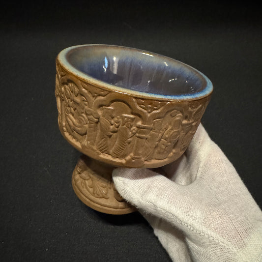 Michael Andersen, Denmark. Vintage Terracotta Footed Bowl