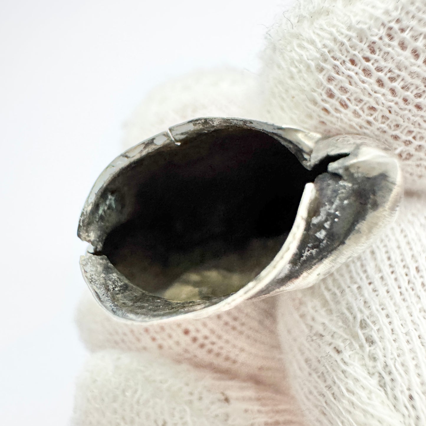 France, late 1800s. Antique Solid Silver Napoleon Needle Case.