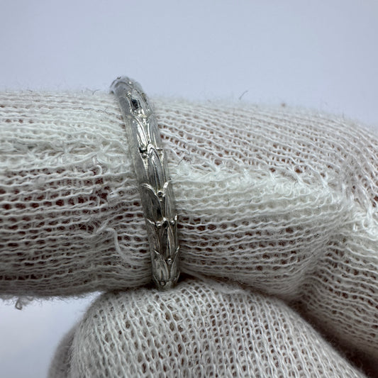 Ekström & Blohm, Sweden 1934. Vintage Solid Silver Band Ring.