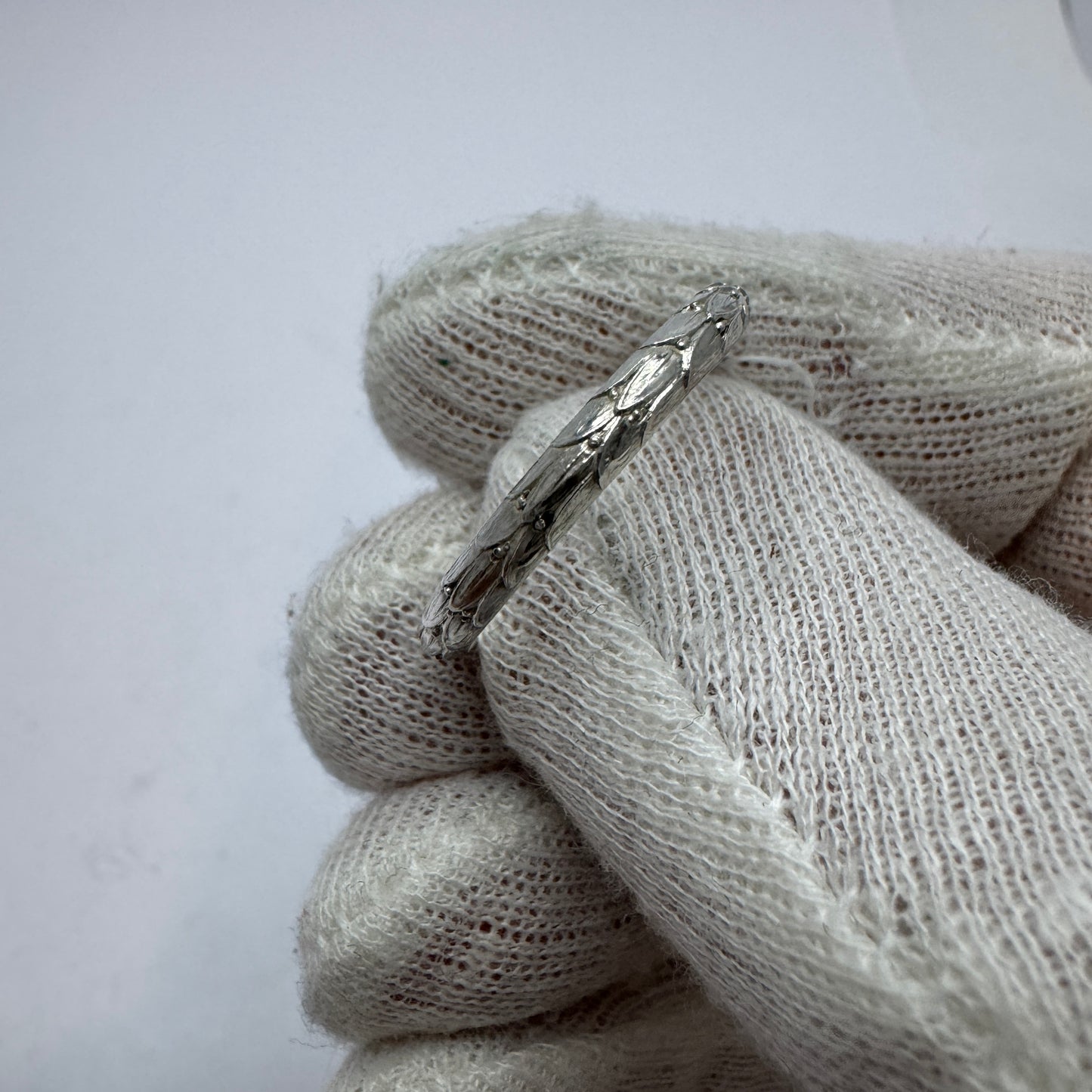 Ekström & Blohm, Sweden 1934. Vintage Solid Silver Band Ring.