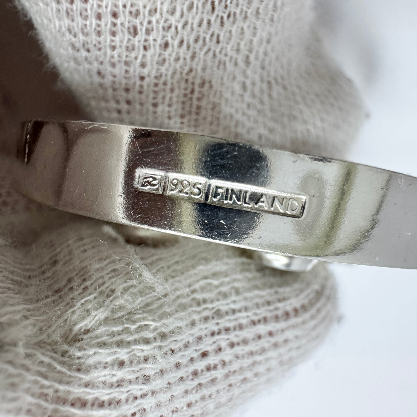 Salovaara, Finland 1970s. Vintage Sterling Silver Quartz Pendant.