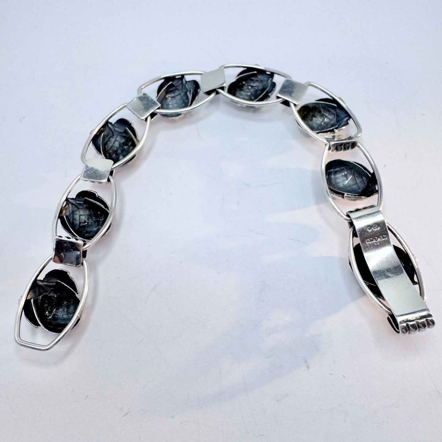 Kaplan, Sweden 1951. Vintage Sterling Silver Bracelet.