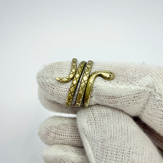 Kalevala Koru, Finland. Vintage Bronze Snake Unisex Ring.