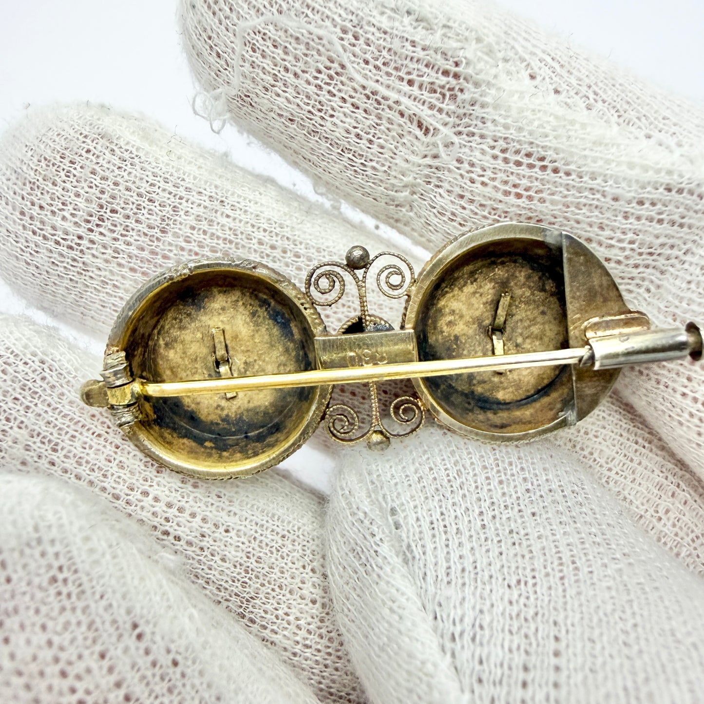 Norway early 1900s. Silver Enamel Brooch. Pls read description.