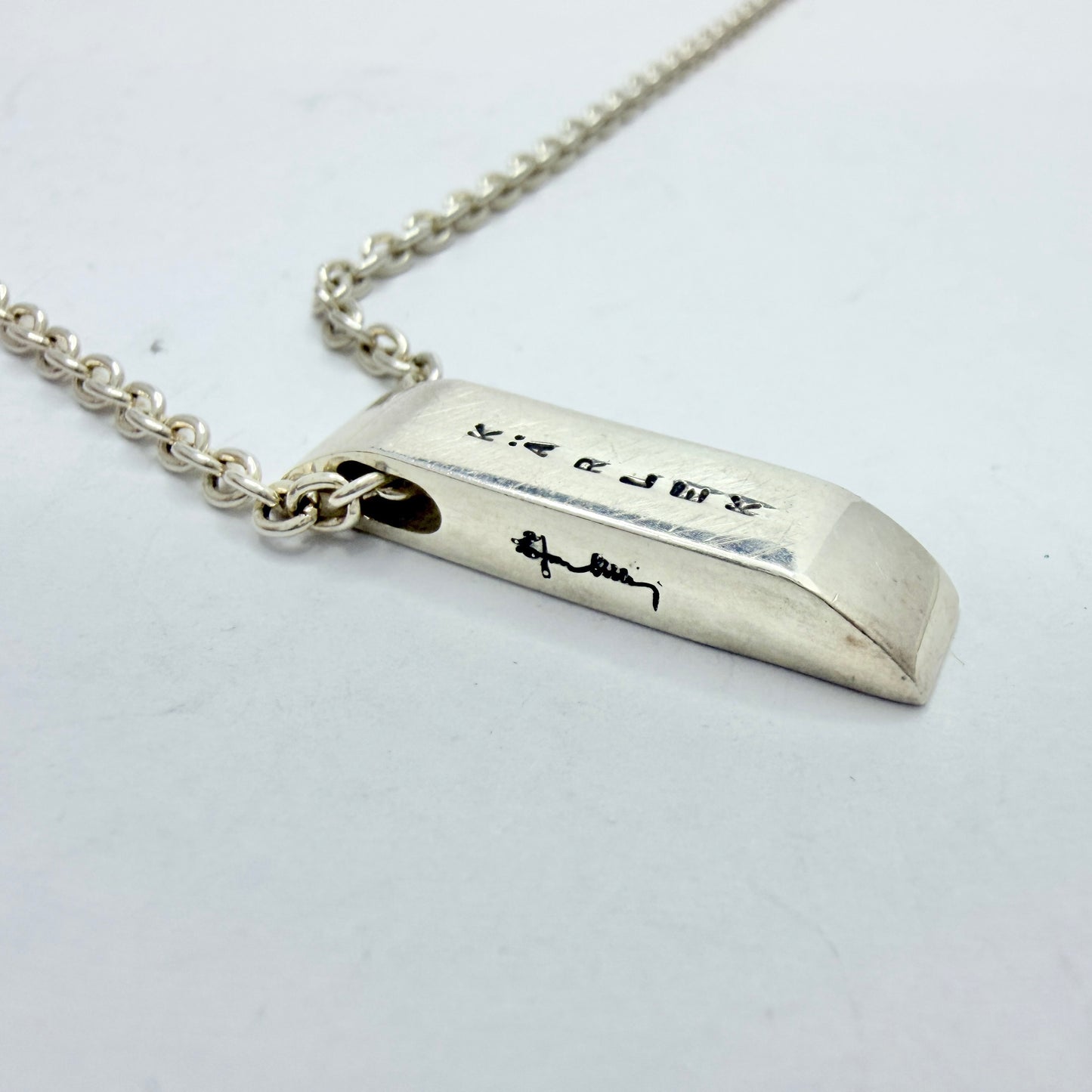 Efva Attling, Sweden. Sterling Silver Kärlek / Love Pendant Necklace.