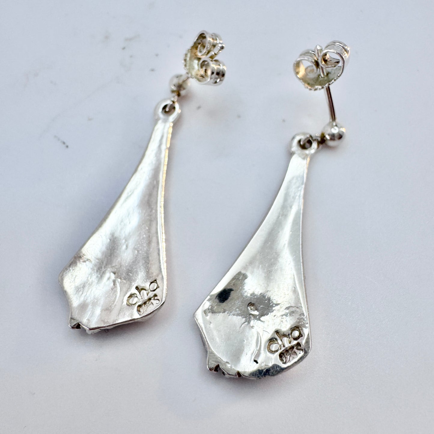 Astri Holthe, Norway. Vintage Sterling Silver Earrings