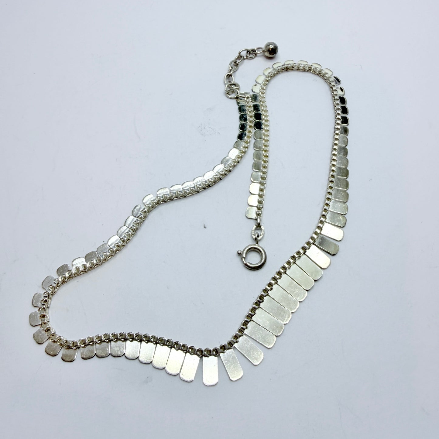 Andreas Daub, Germany. Vintage Solid Silver Necklace.