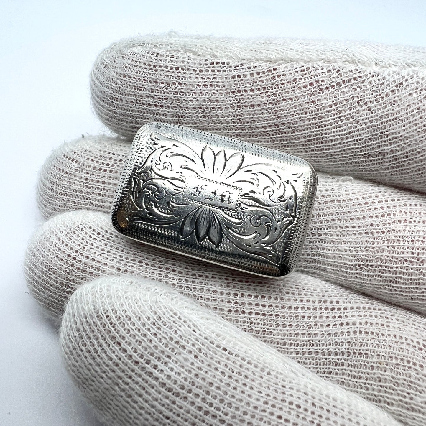 Joseph Wilmore Birmingham 1833. Antique Sterling Silver Vinaigrette Box.