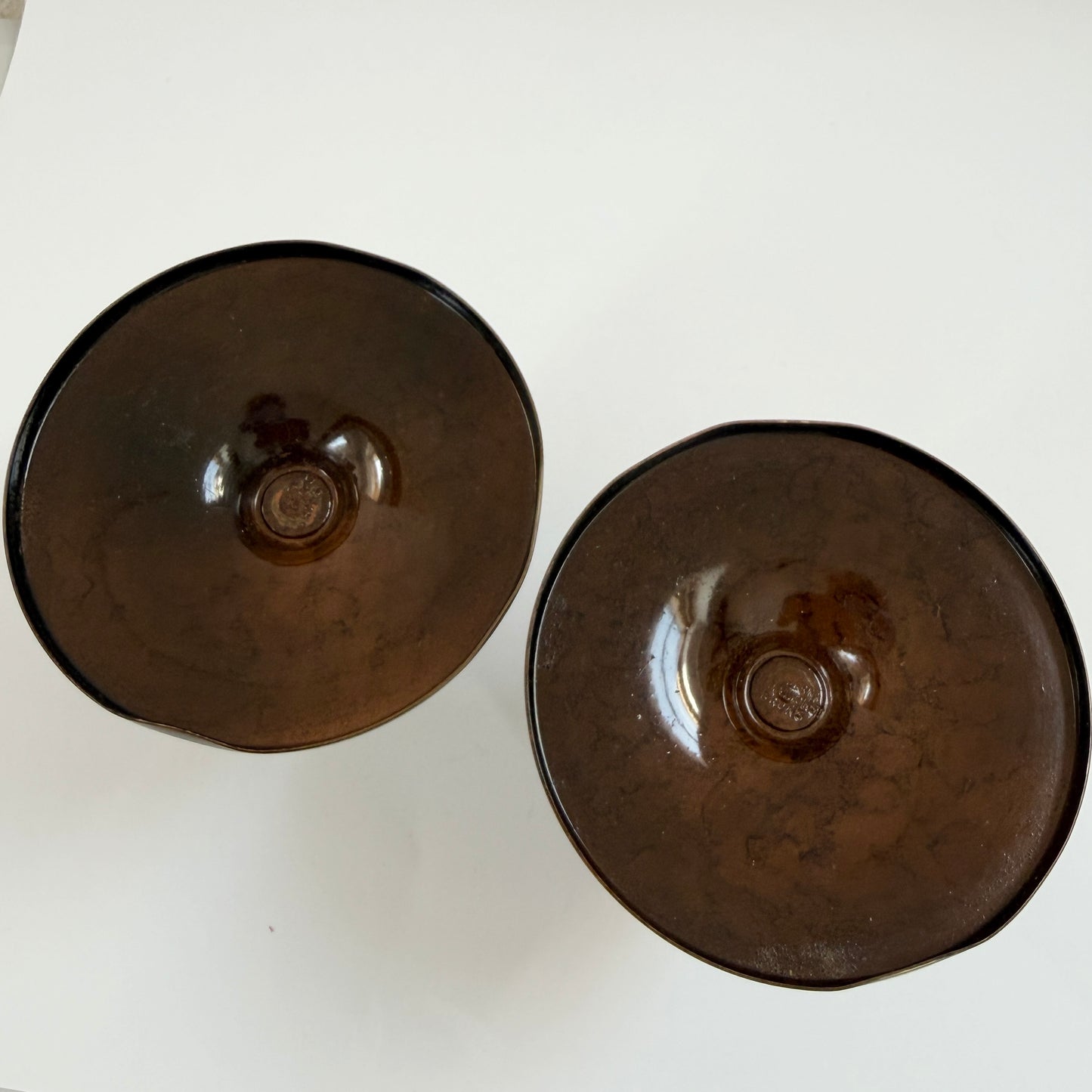 Modern Metallkonst, Stockholm c 1930s. Vintage Bronze Candlesticks.