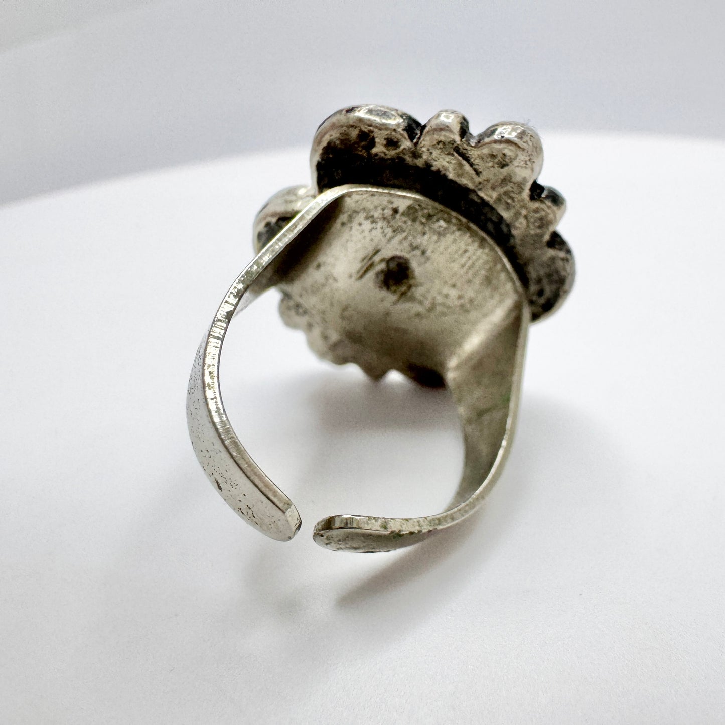 Vintage Pewter Metal Viking Copy Ring.